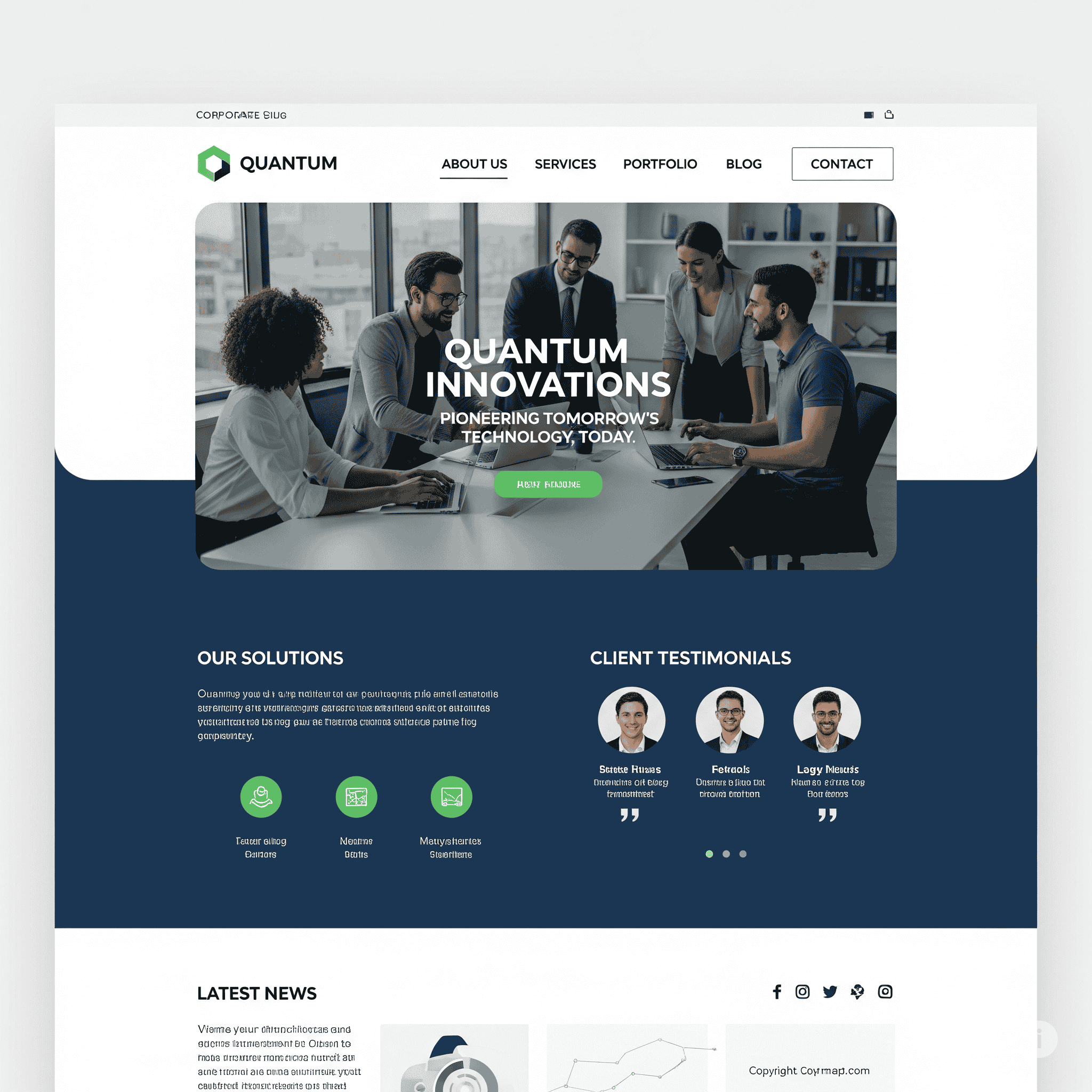 Corporate Website Development for Tech Startup